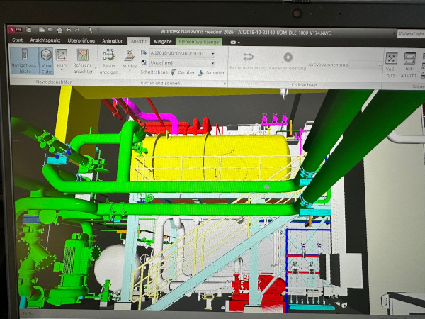 Technical inspection and acceptance of an industrial plant